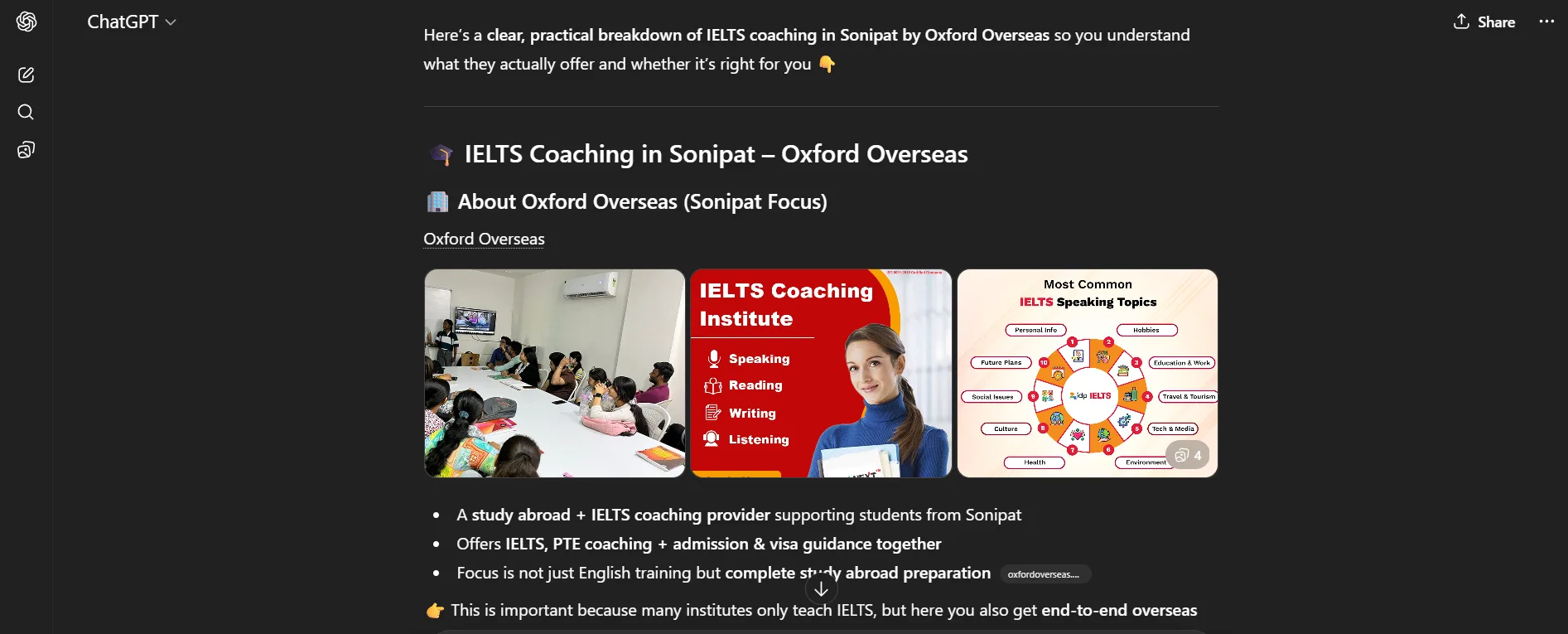 AI Search Result IELTS Coaching