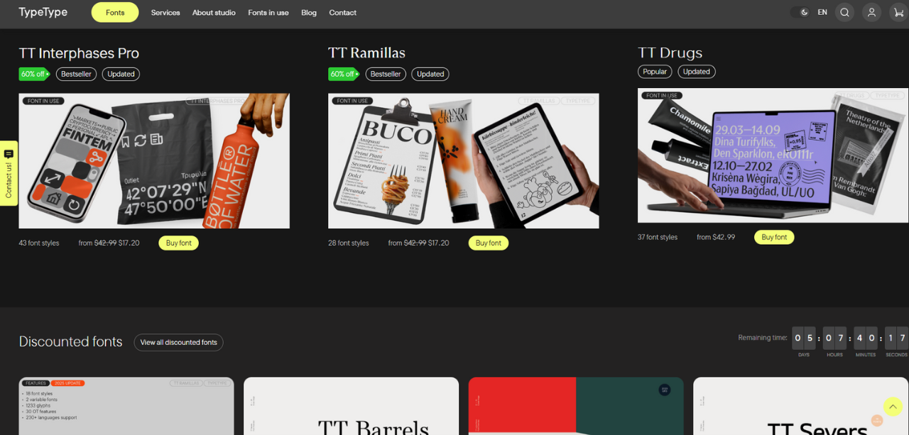 TypeType β Premium Fonts with Free Trials