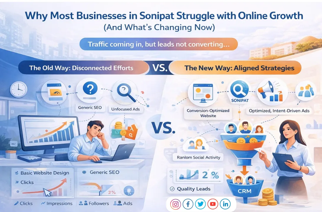 Why Most Businesses in Sonipat Struggle with Online Growth