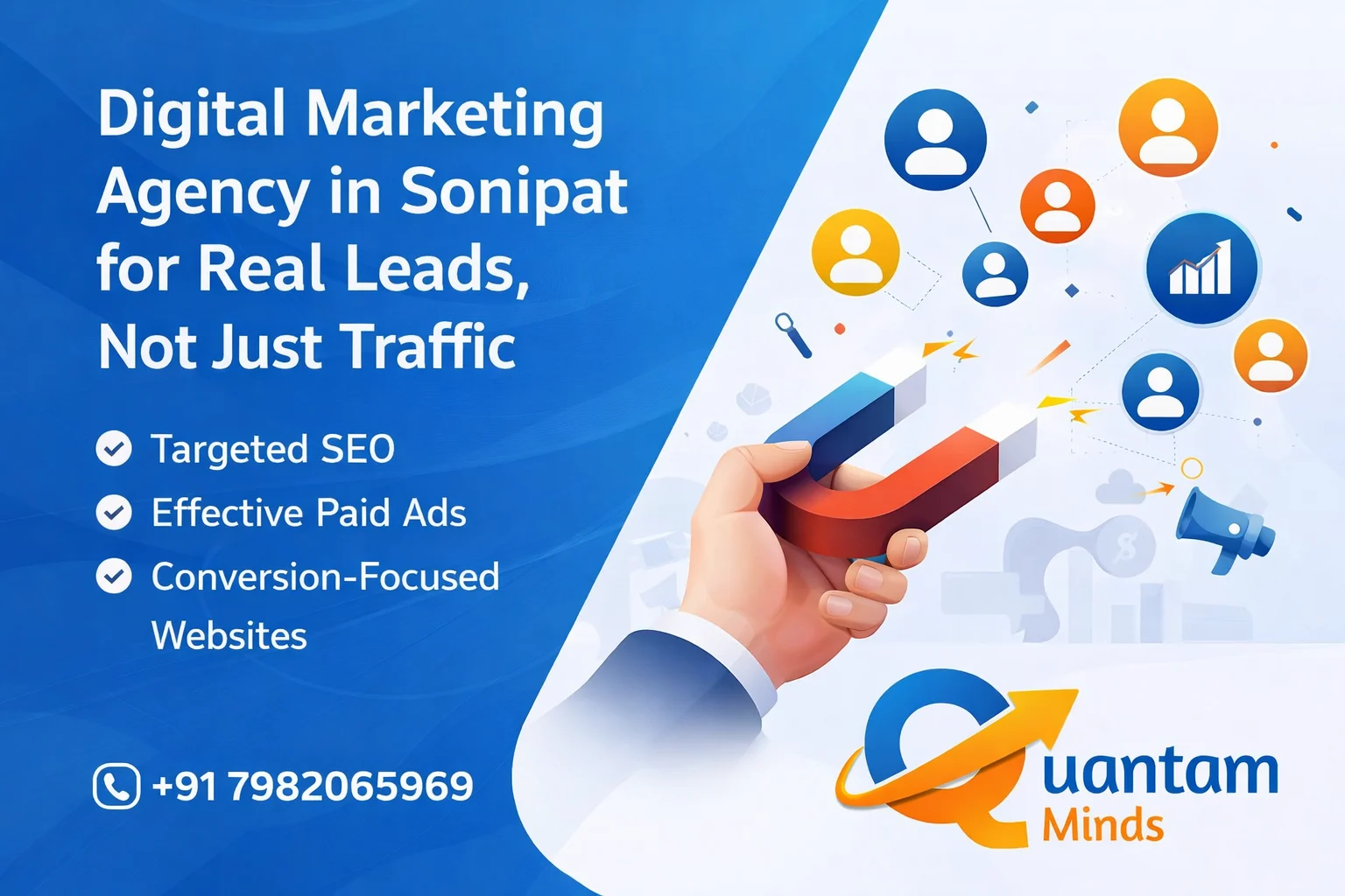 Digital Marketing Agency in Sonipat That Helps You Generate Real Leads, Not Just Traffic